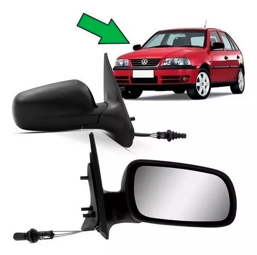 Espejo Izquierdo Volkswagen Gol G3 2000/2005 4P Manual con Comando para Pintar