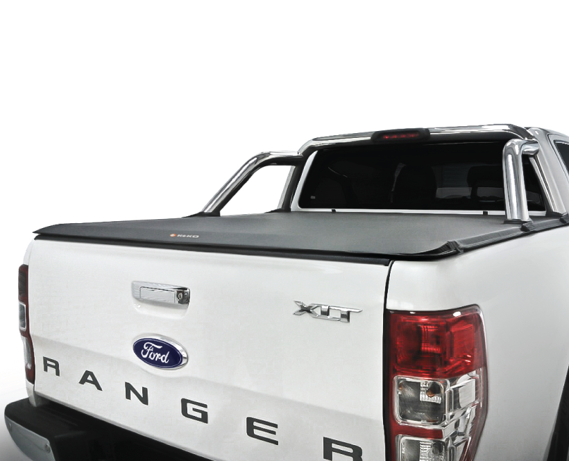 Capota Maritima Negra Ford Ranger Xlt Doble Cabina 2013/2021 Con Barra