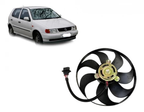 Electroventilador Volkswagen Polo 1.4 1994/2001 Motor Ahw 250/60 Watt 345 Mm