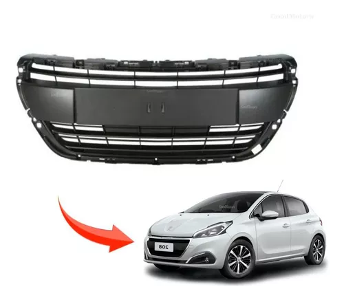 Rejilla Central Parachoques Delantero Peugeot 208 2015/2020 Allure