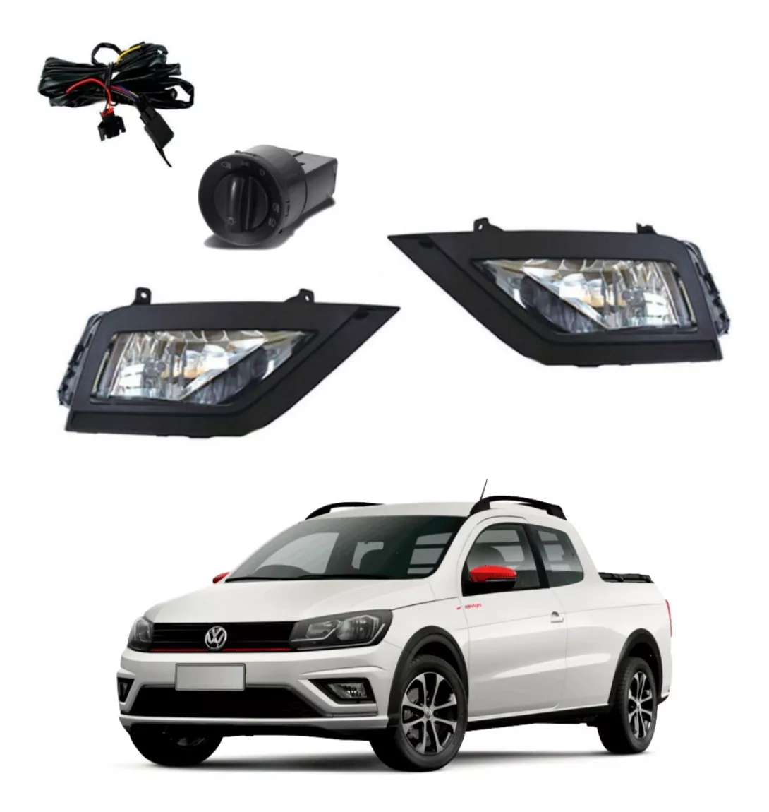 Kit Neblineros Volkswagen Saveiro 2017 En Adelante