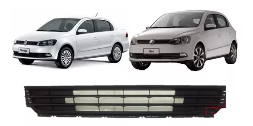 Rejilla Parachoques Central Volkswagen Gol Trend G6 2013/2016 – Con Cromado