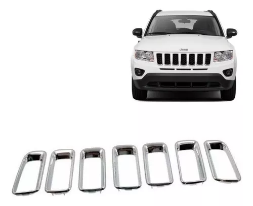 Set Cromados Mascara Jeep Compass 2011/2014 7 Piezas